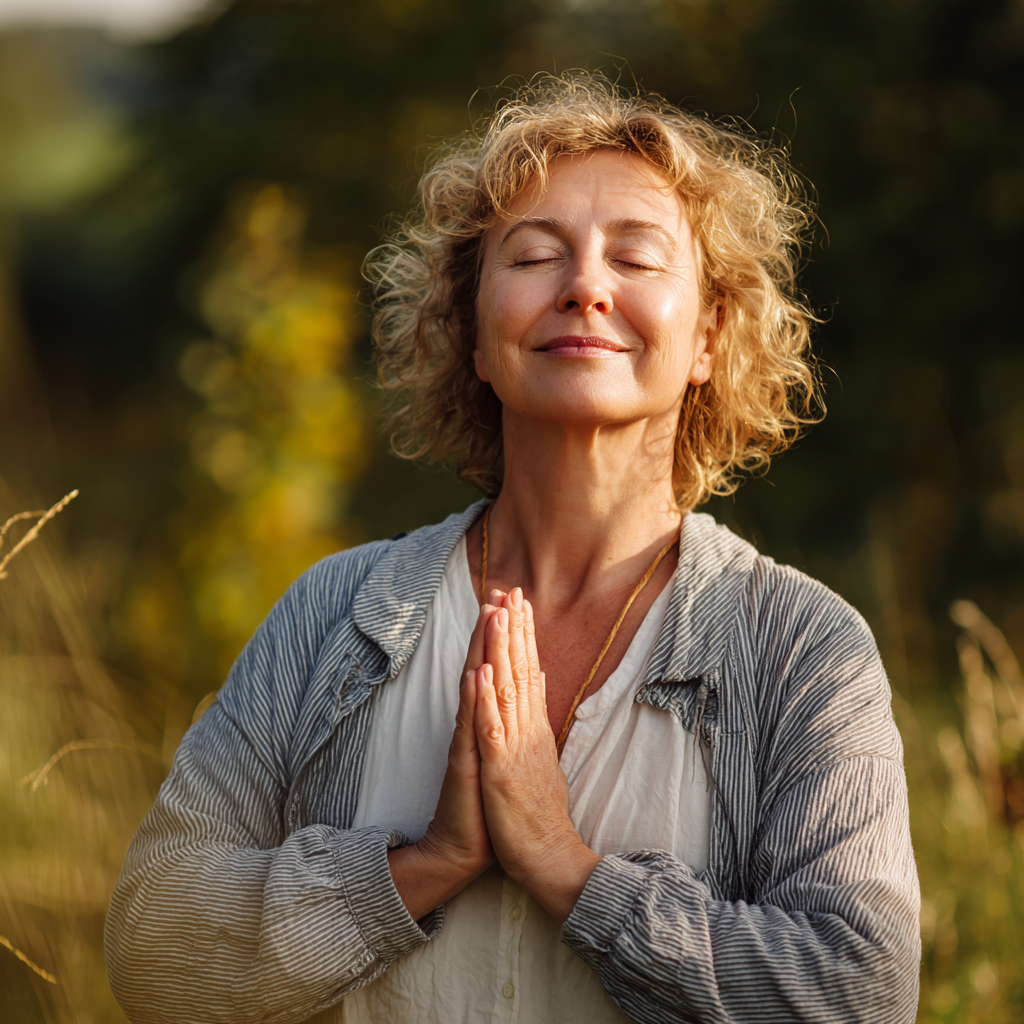 Група різновікових людей практикує м'яку йогу у світлій студії